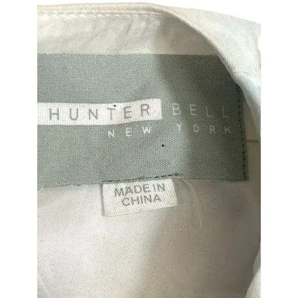 Hunter Bell Dress Size 2 Pixel Floral Sleeveless Open Diamond Back Fit Flare
